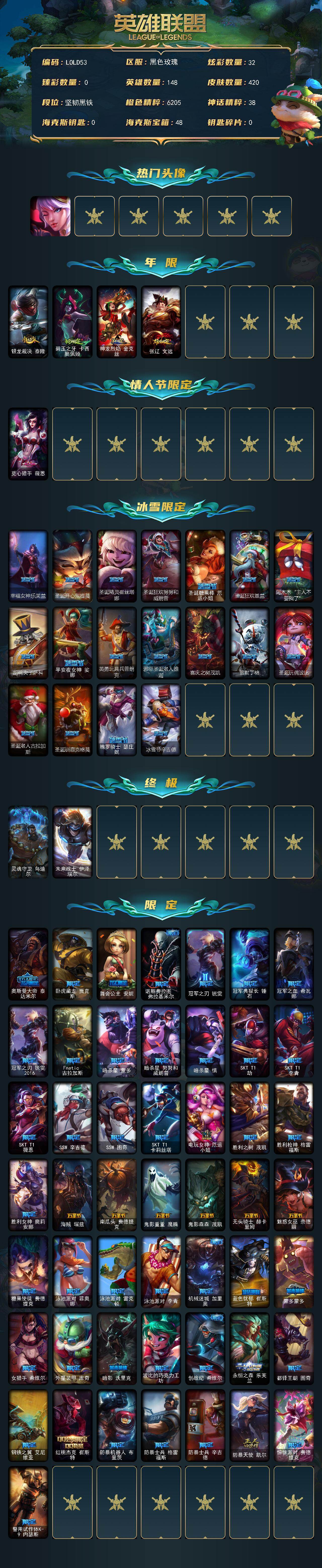 LOLEY49889英雄联盟账号详情图2