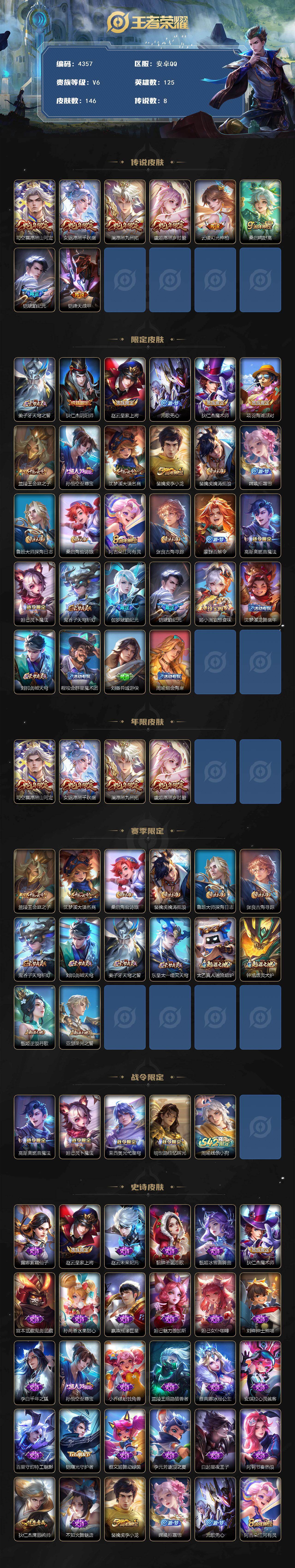 WZJZ4139050王者荣耀账号详情图2