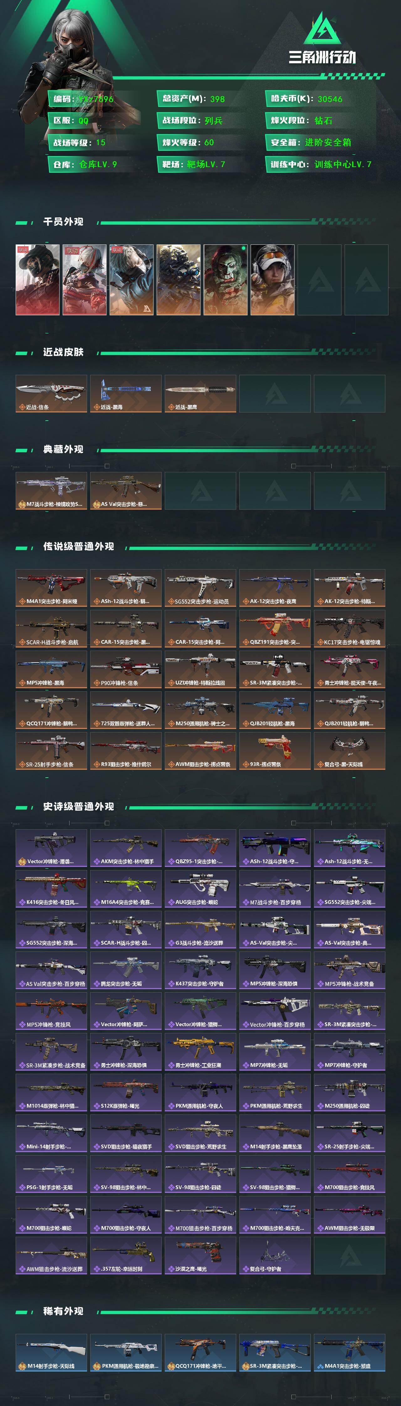 SJZCMW431436三角洲行动账号详情图2 SJZCMW431436三角洲行动账号详情图2