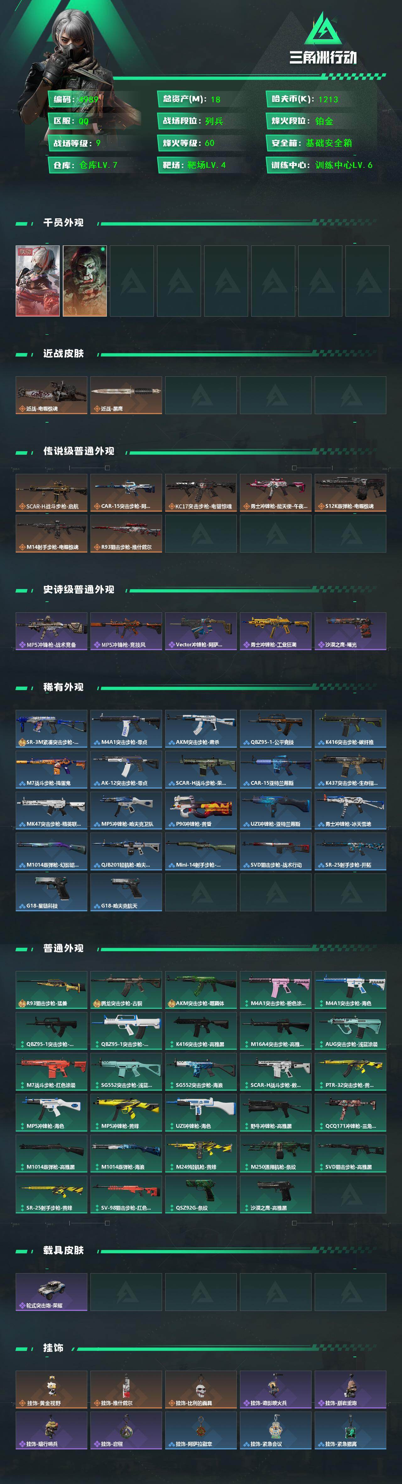 SJZCMW430663三角洲行动账号详情图2