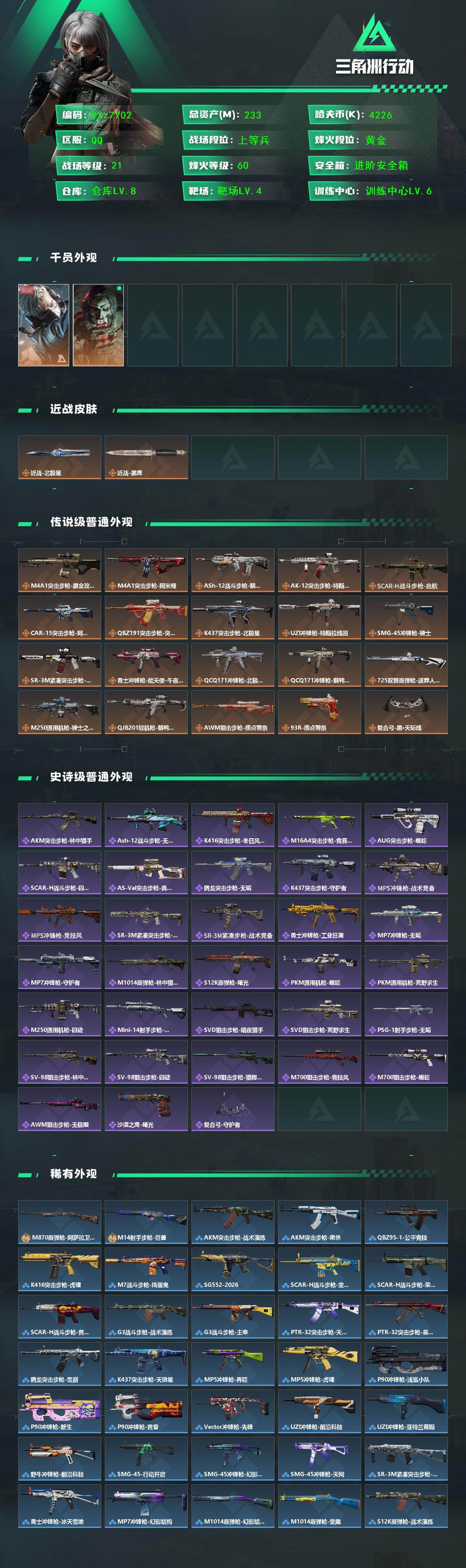 SJZCMW431503三角洲行动账号详情图2