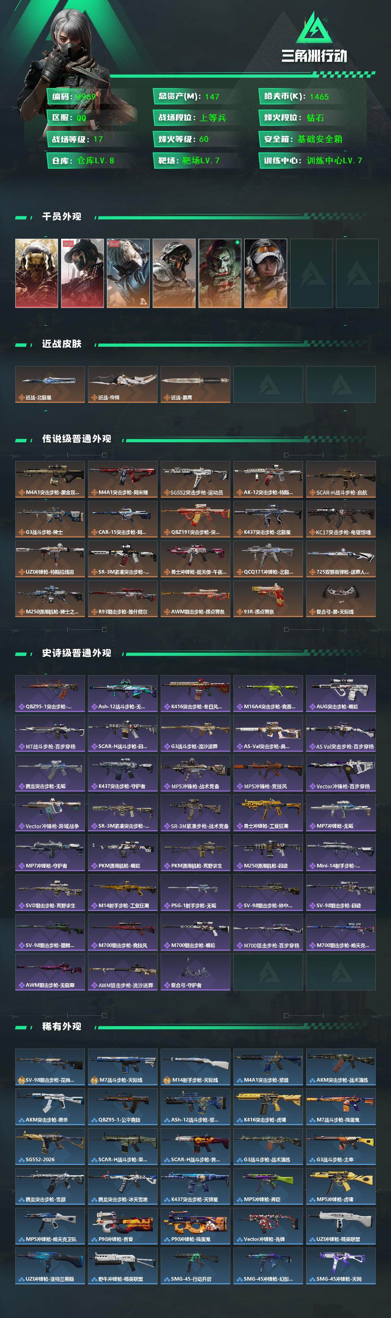 SJZCMW433588三角洲行动账号详情图2