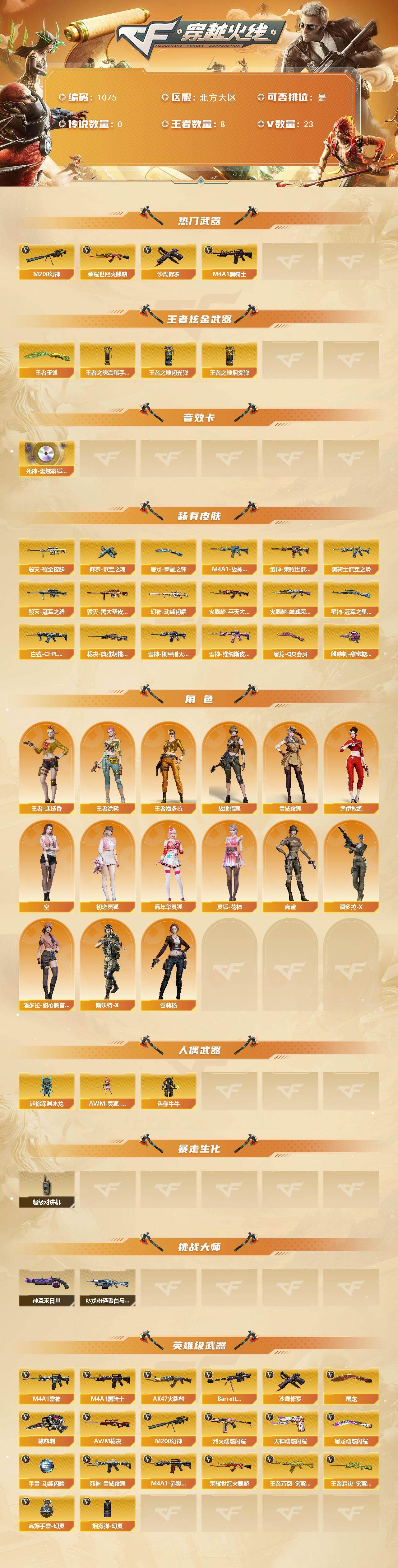 CFCMW429661穿越火线账号详情图2