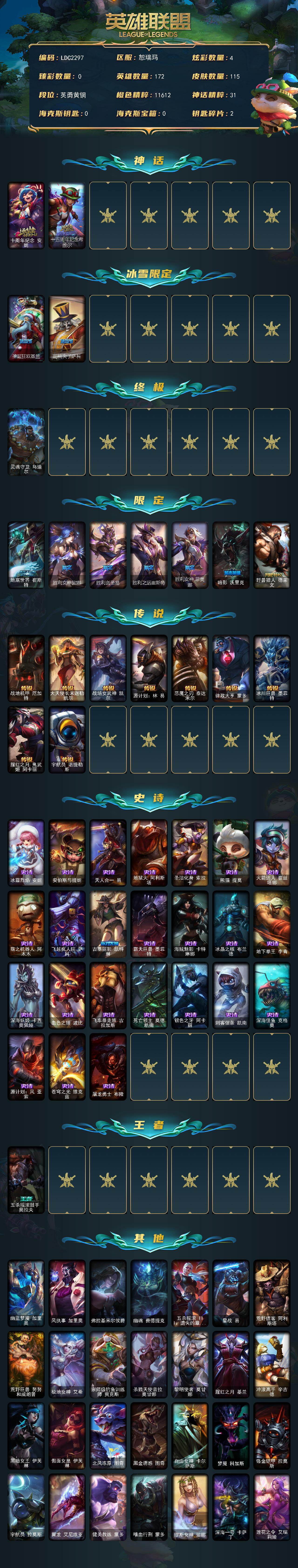 LOLEY49997英雄联盟账号详情图2