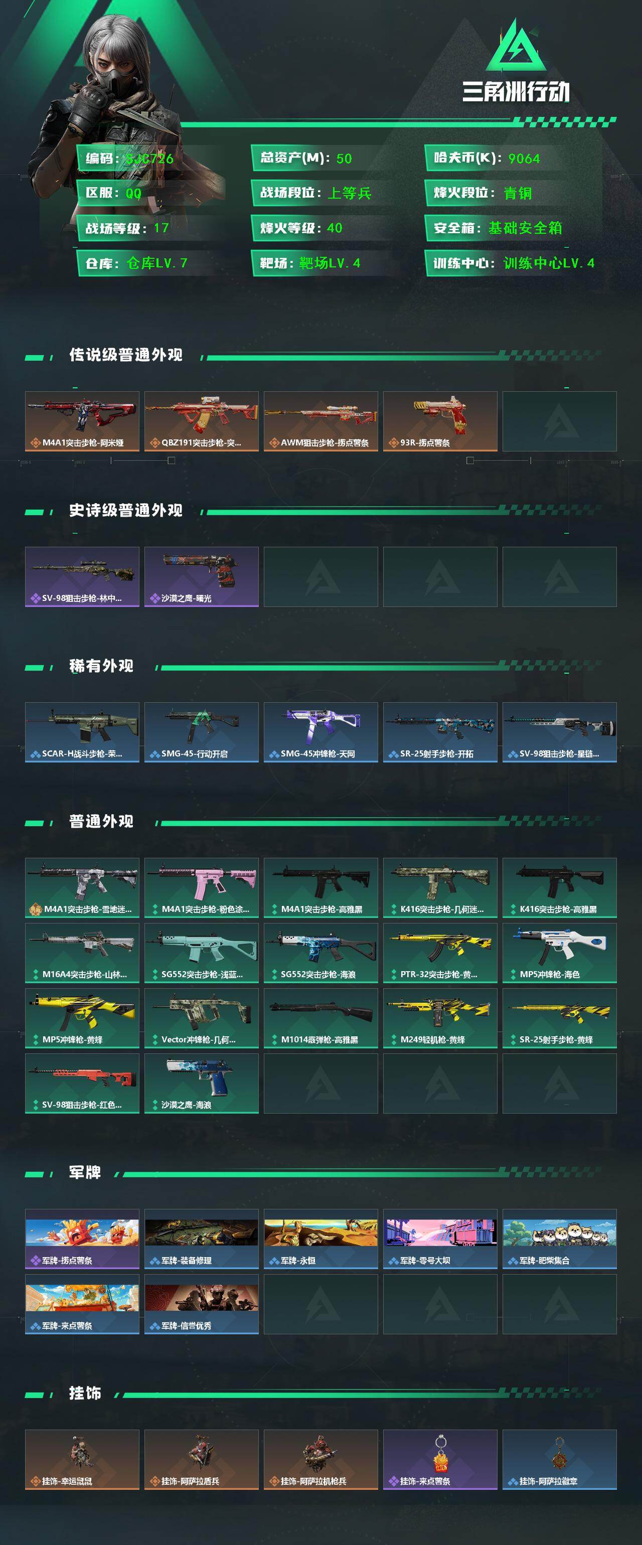 SJZEY427393三角洲行动账号详情图2