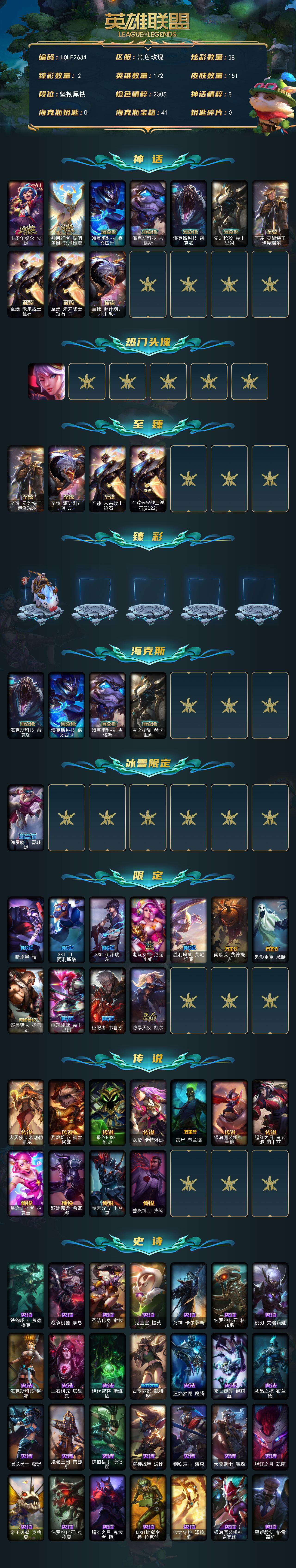 LOLEY410194英雄联盟账号详情图2 LOLEY410194英雄联盟账号详情图2