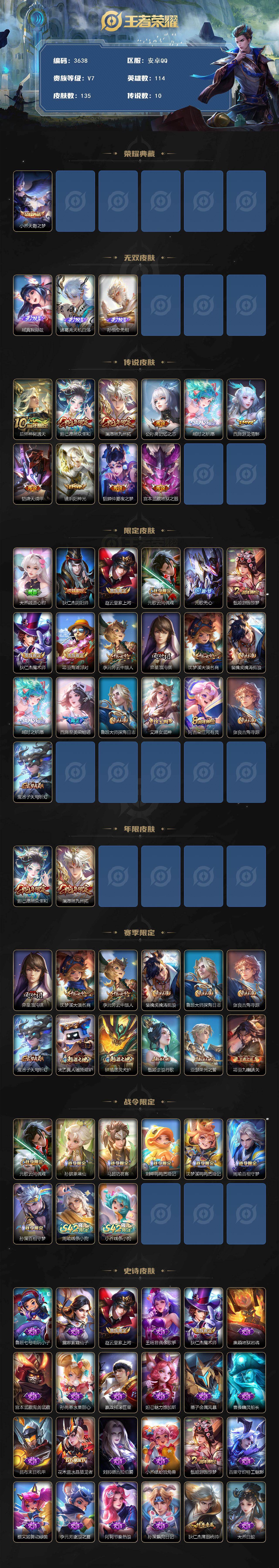 WZCMW4119090王者荣耀账号详情图2