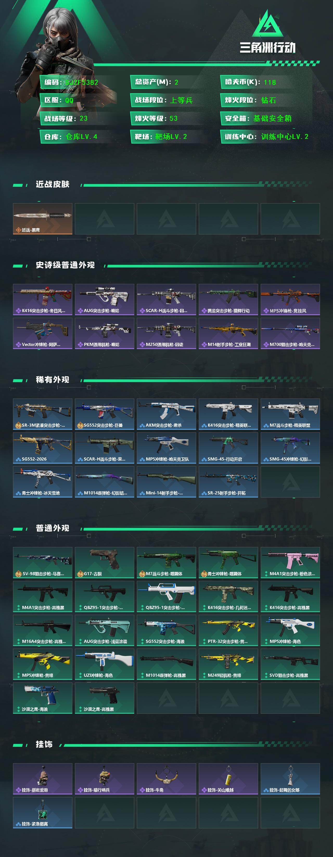 SJZEY428004三角洲行动账号详情图2