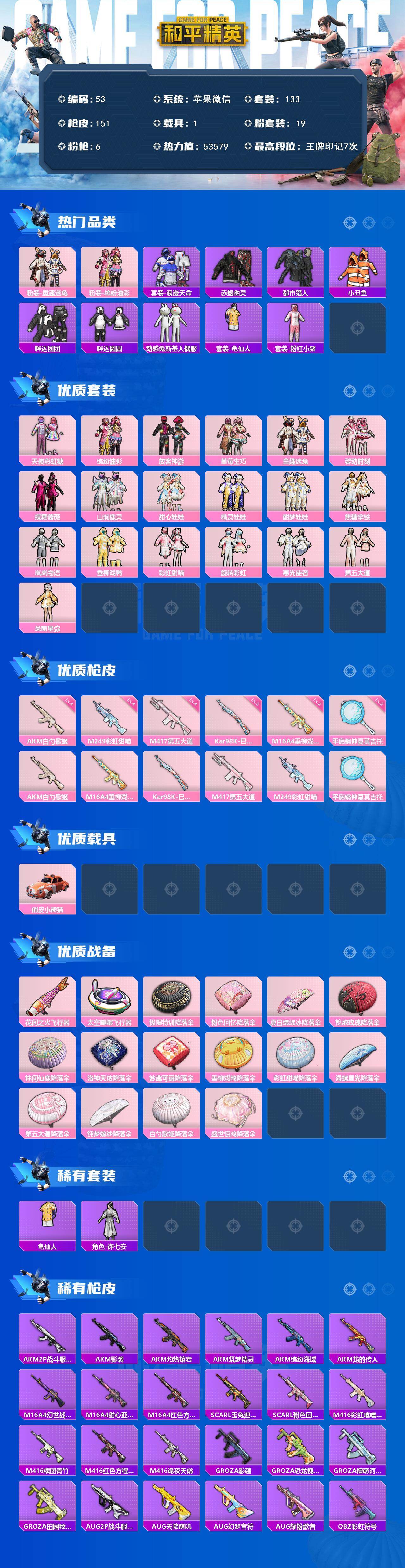 HPYHY452824和平精英账号详情图2