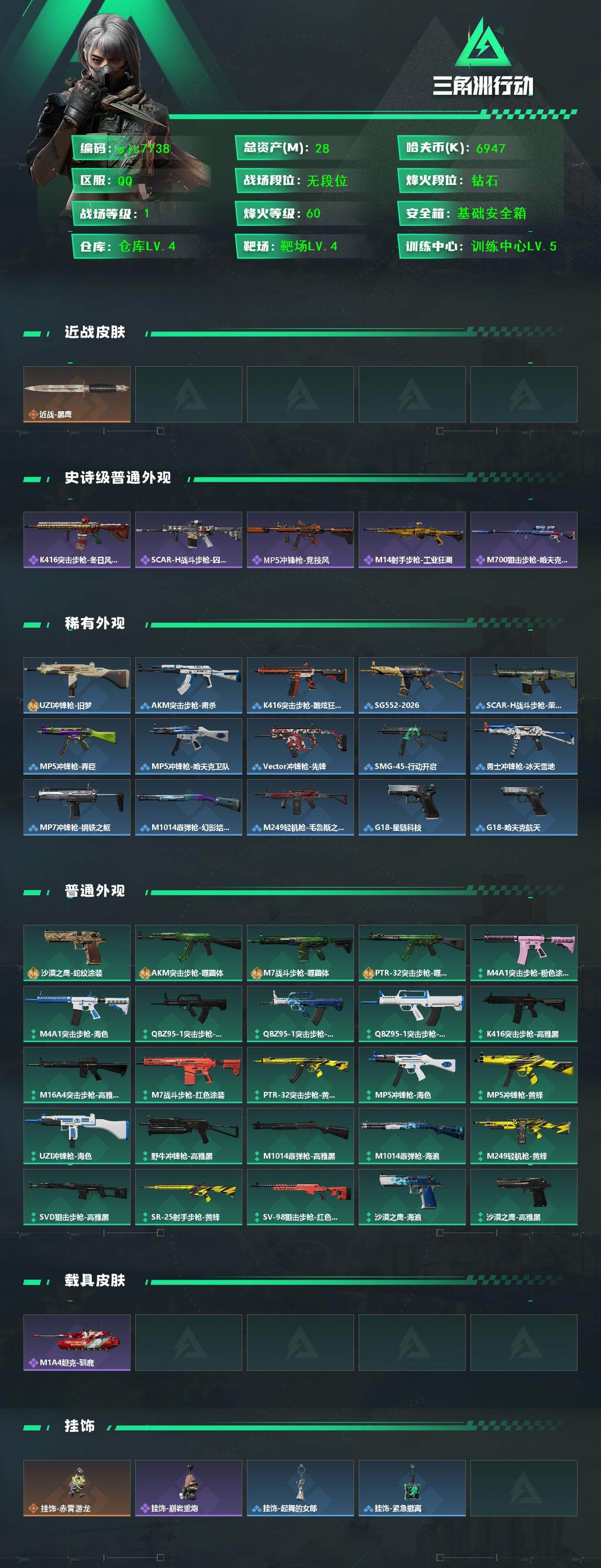 SJZCMW427898三角洲行动账号详情图2