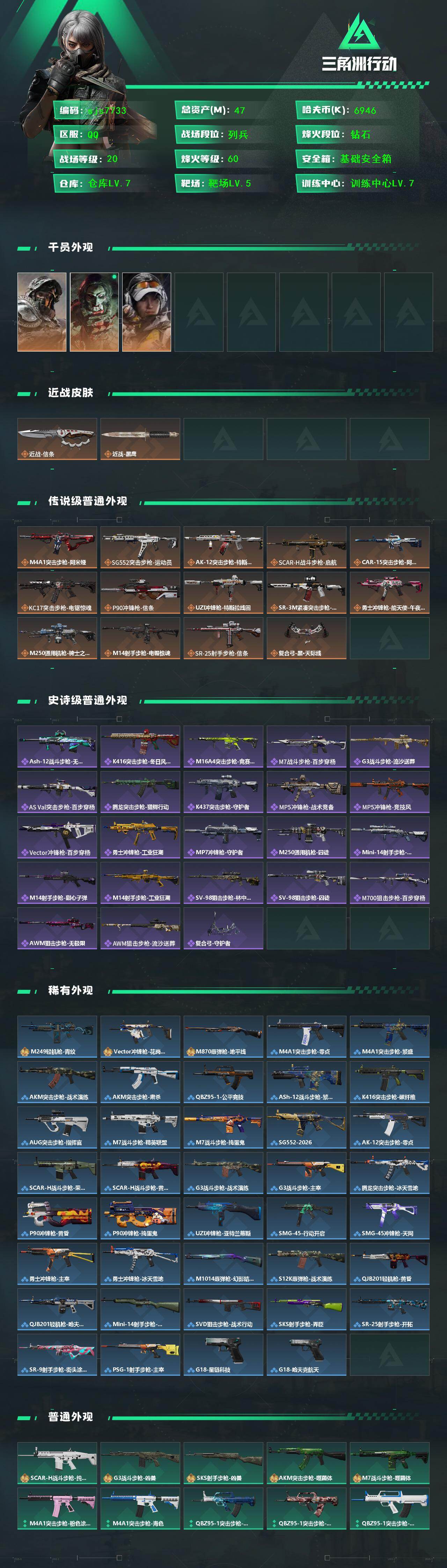 SJZCMW427912三角洲行动账号详情图2