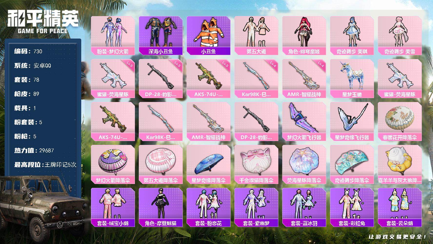 HPKG464487和平精英账号详情图18