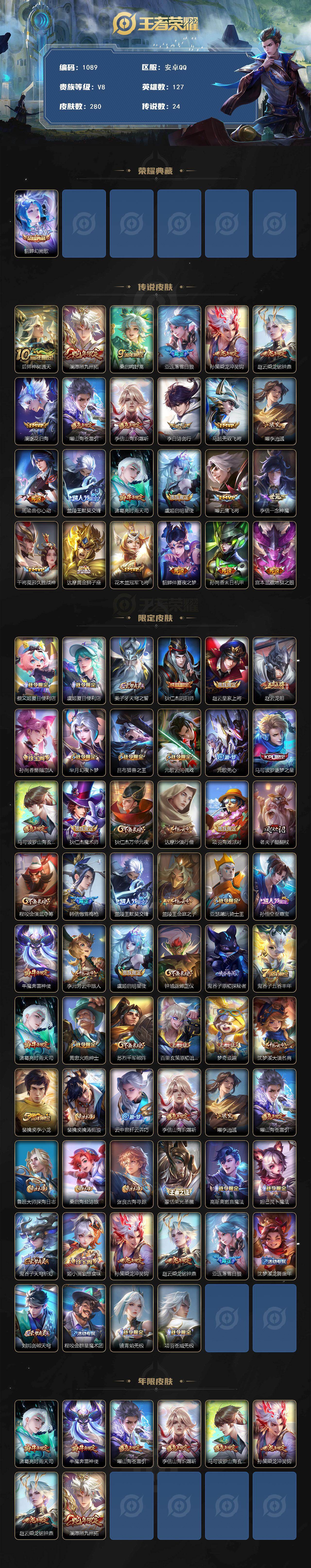 WZCMW4101666王者荣耀账号详情图2