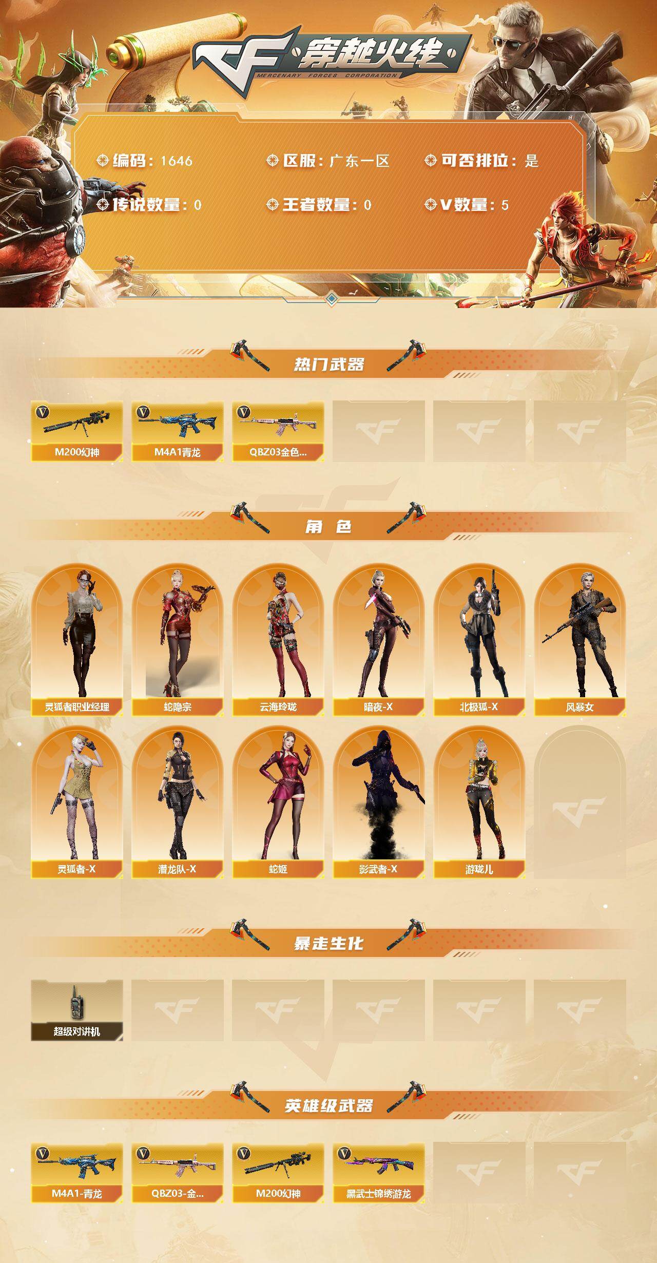 CFCMW424597穿越火线账号详情图2