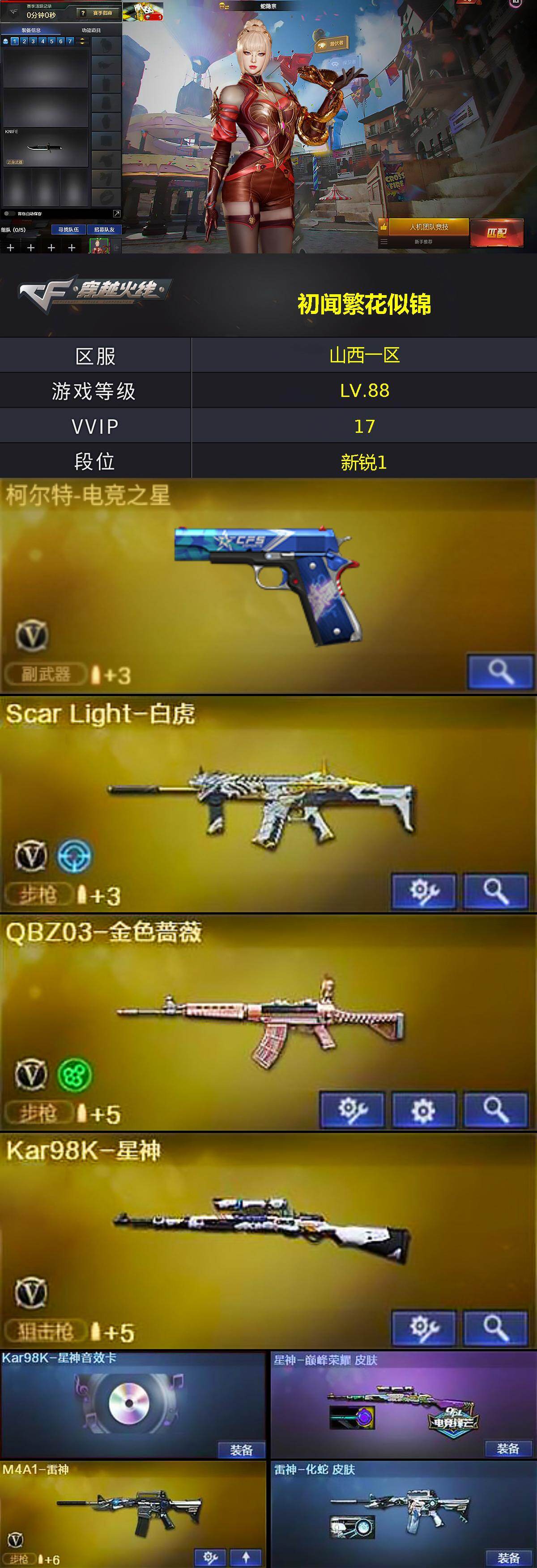 CFQM423255穿越火线账号详情图4