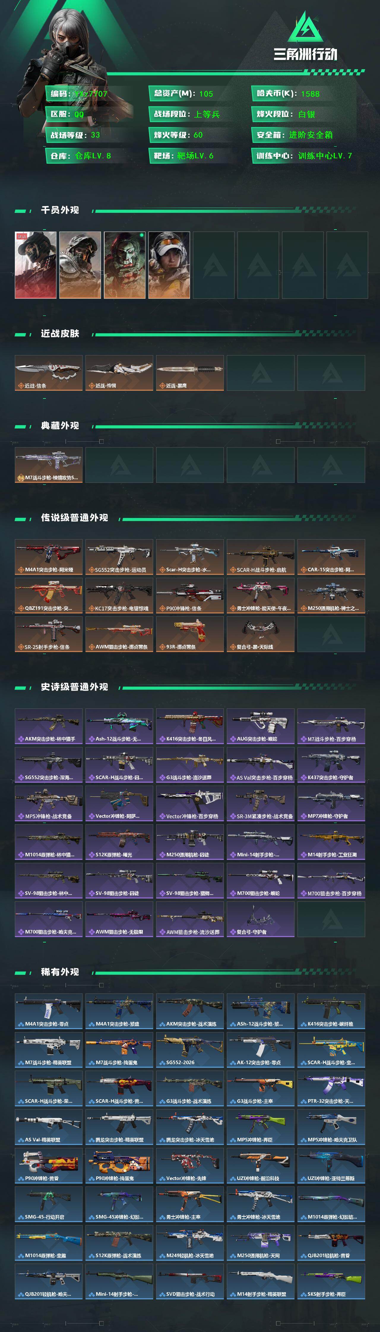 SJZCMW431443三角洲行动账号详情图2