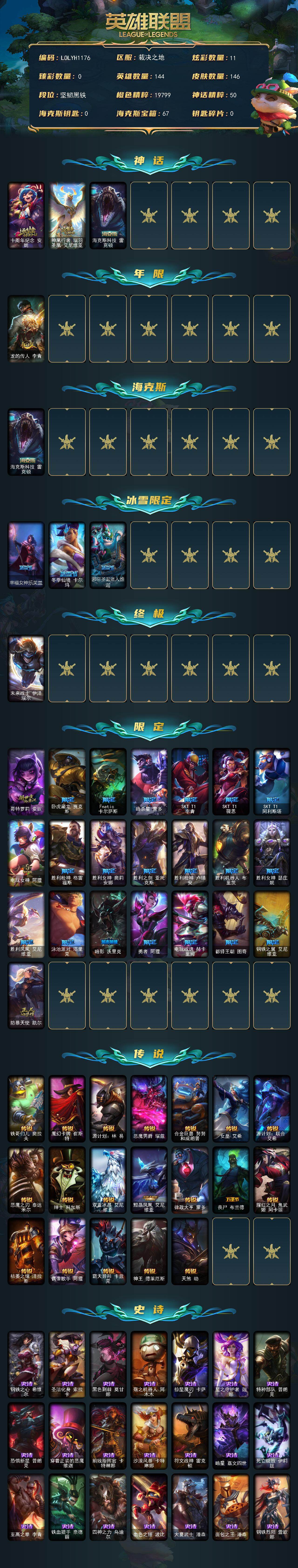 LOLEY410254英雄联盟账号详情图2 LOLEY410254英雄联盟账号详情图2