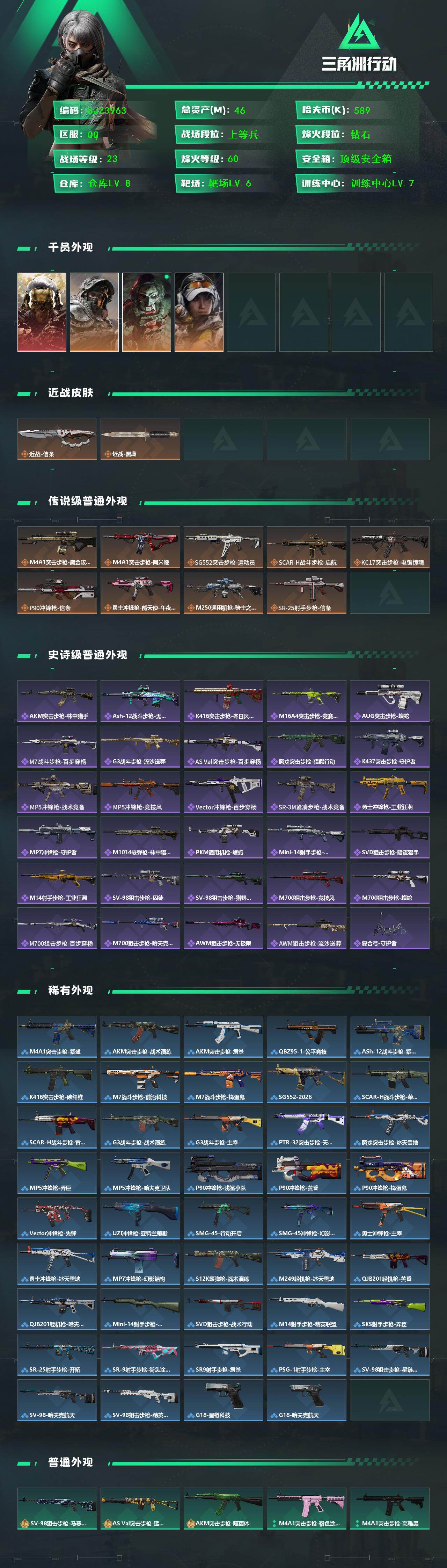 SJZQM428158三角洲行动账号详情图3