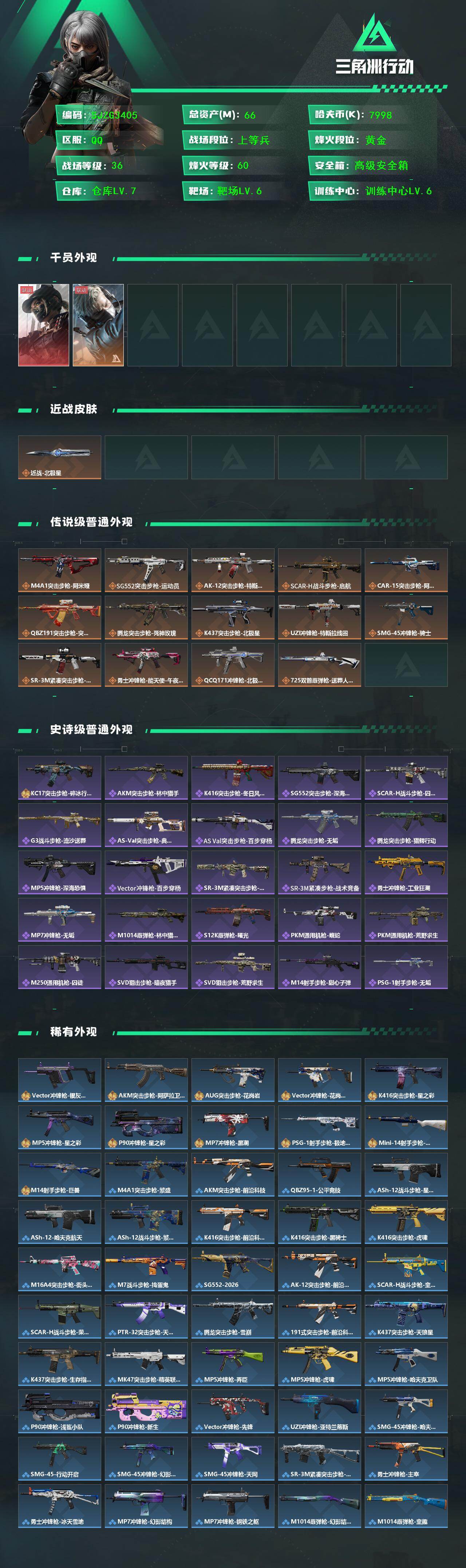 SJZEY427947三角洲行动账号详情图2 SJZEY427947三角洲行动账号详情图2