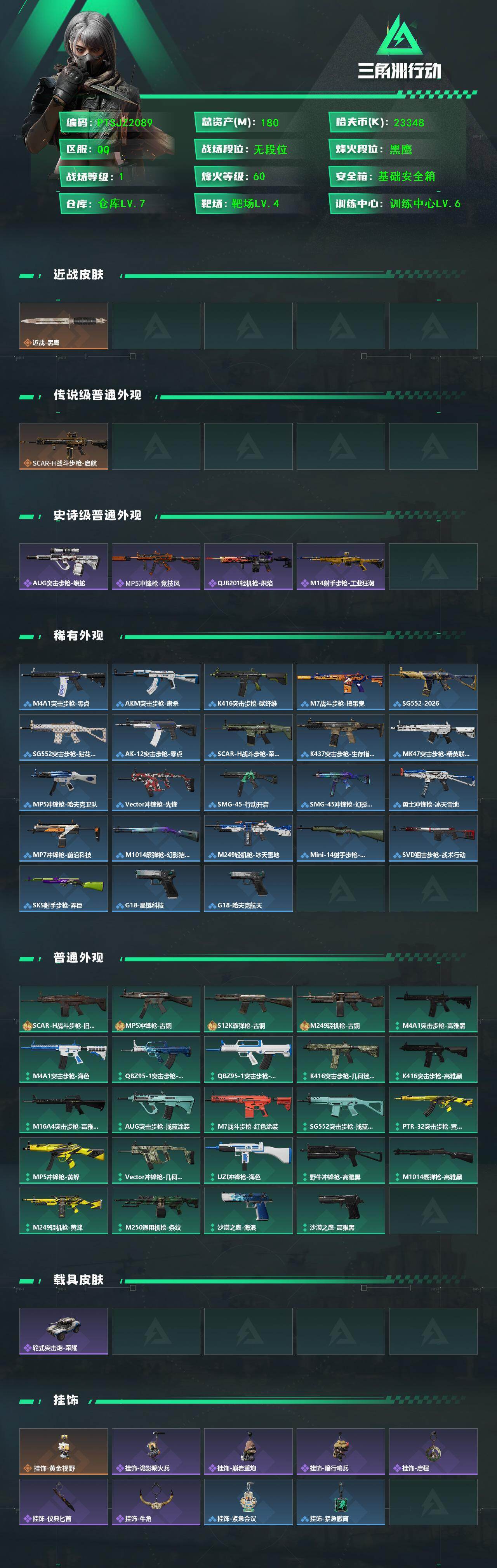 SJZQM427884三角洲行动账号详情图3