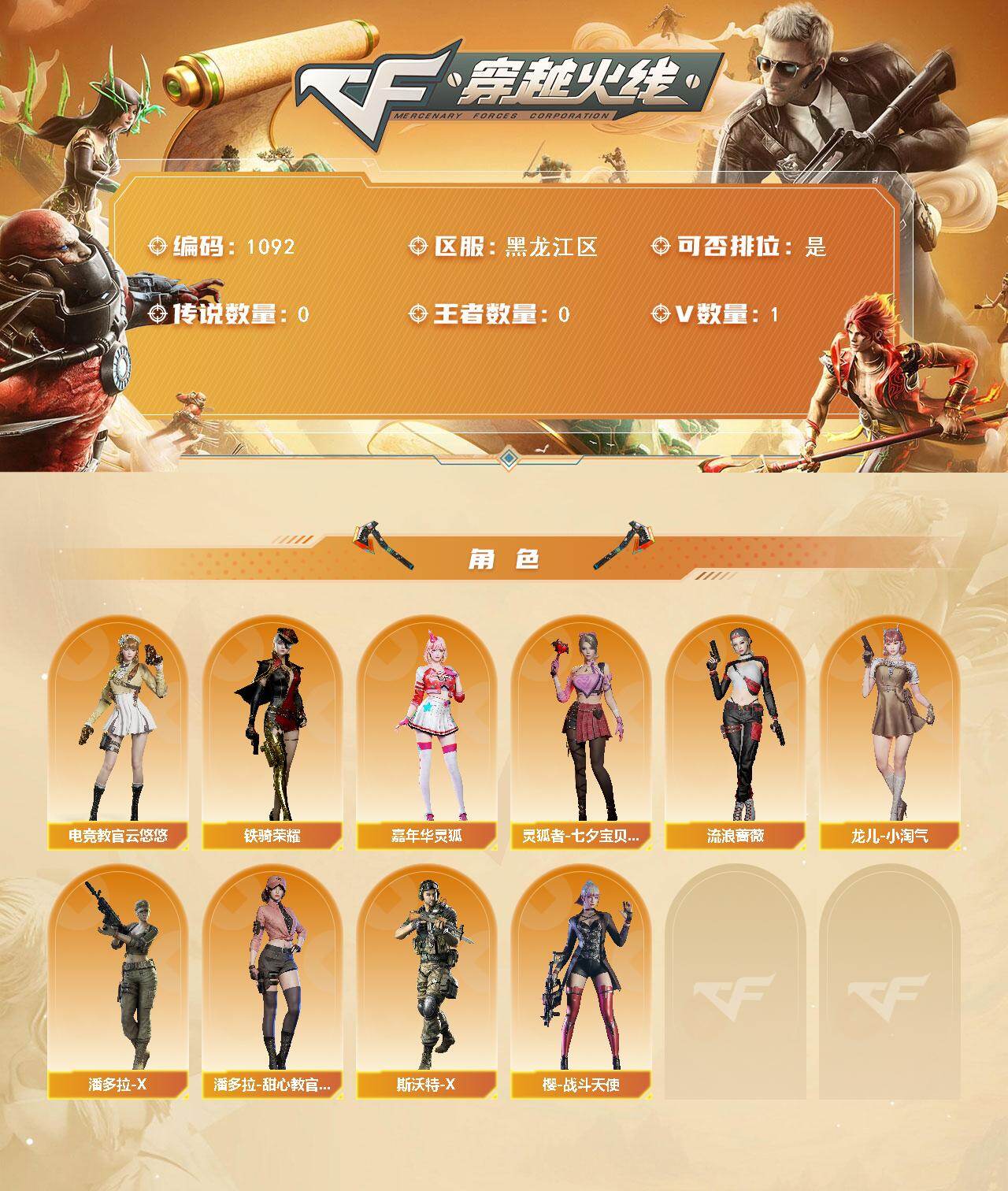 CFCMW429497穿越火线账号详情图2