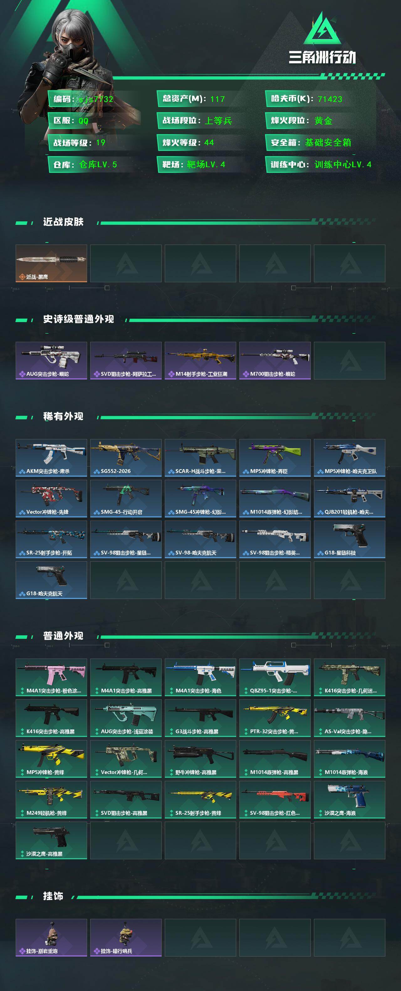 SJZCMW427979三角洲行动账号详情图2