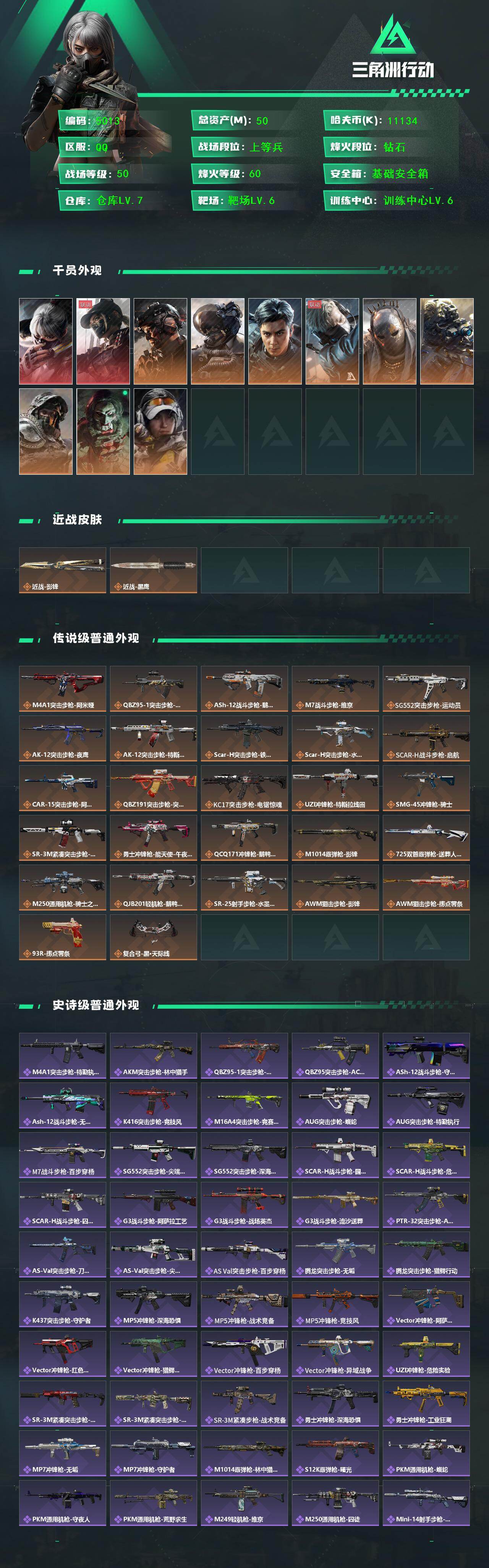 SJZCMW428000三角洲行动账号详情图2