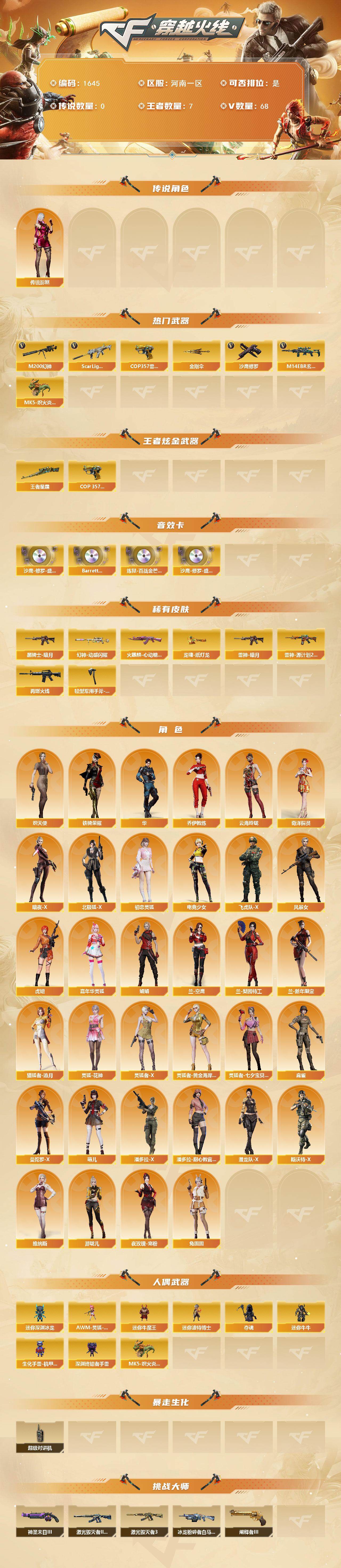 CFCMW423934穿越火线账号详情图2