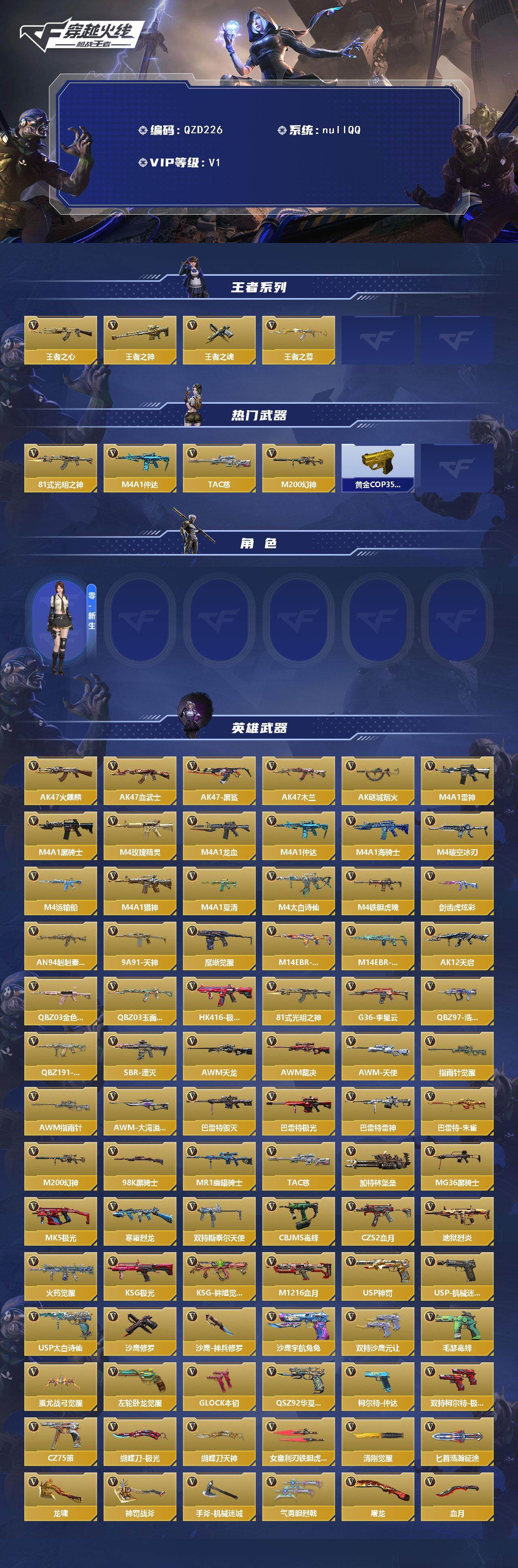 CFMEY48196枪战王者账号详情图2