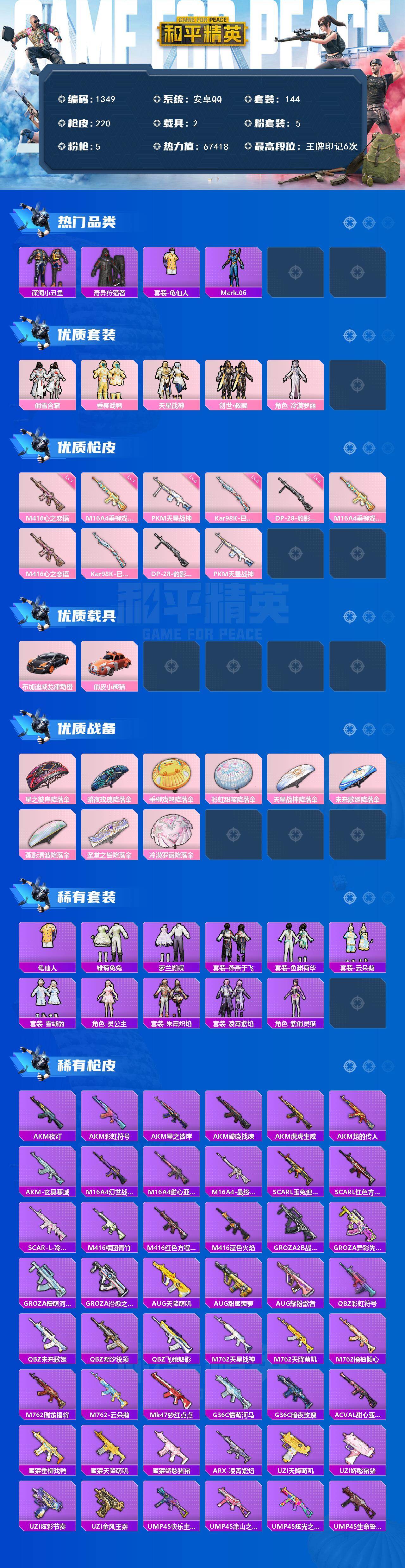 HPQM453094和平精英账号详情图3