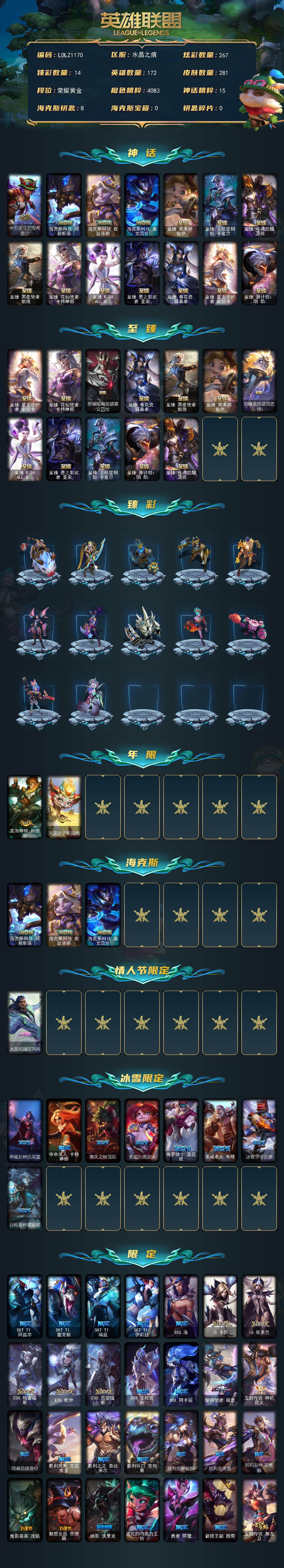 LOLEY410261英雄联盟账号详情图2