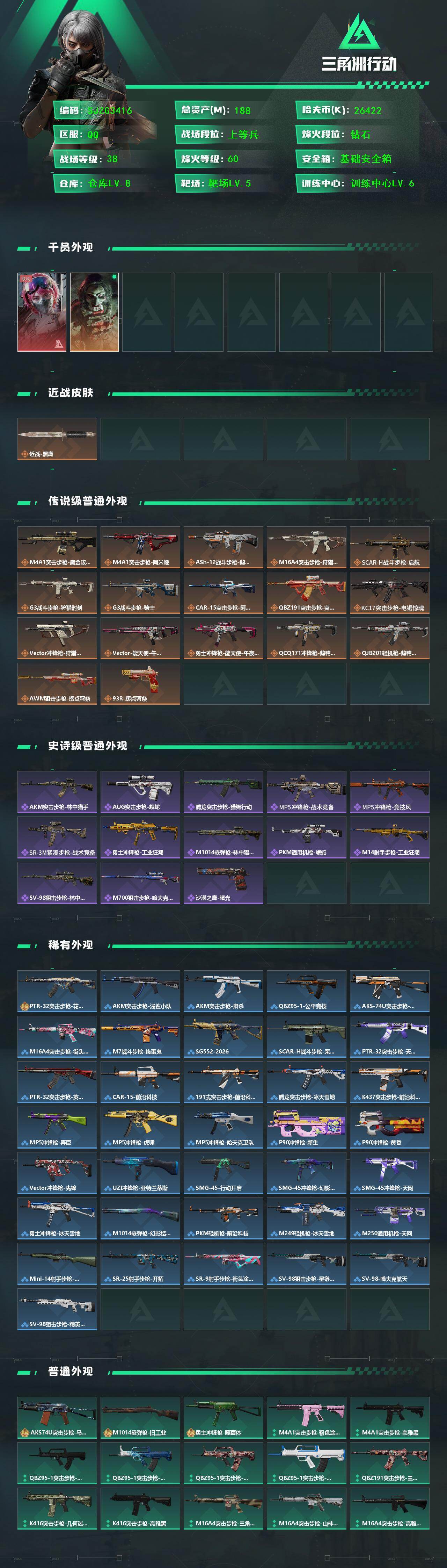 SJZQM429028三角洲行动账号详情图3