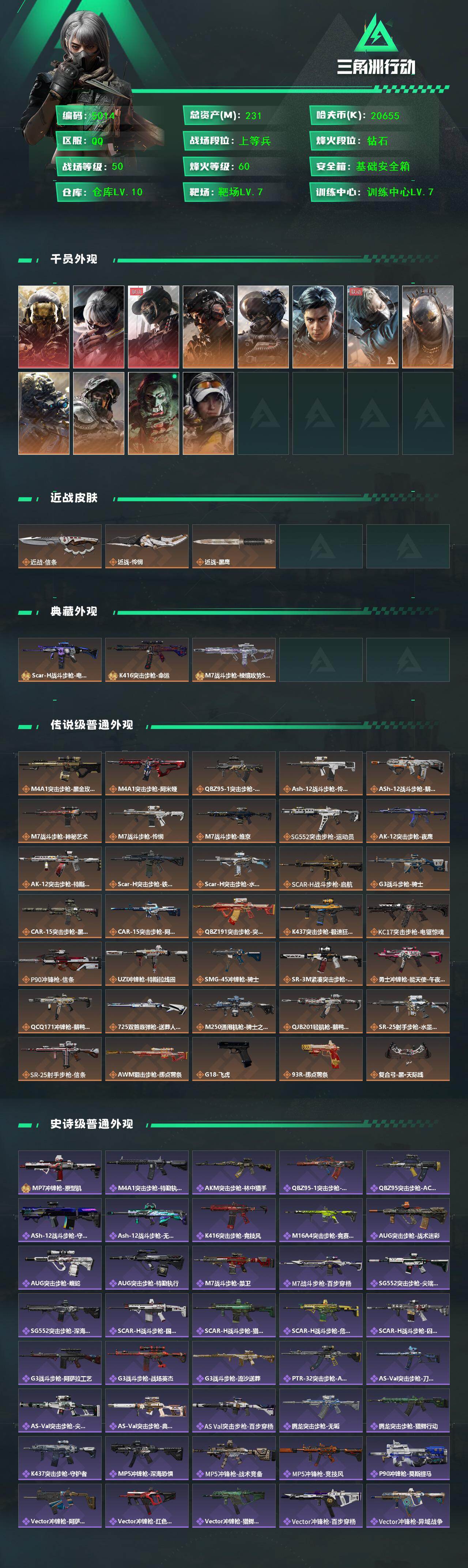 SJZCMW433607三角洲行动账号详情图2