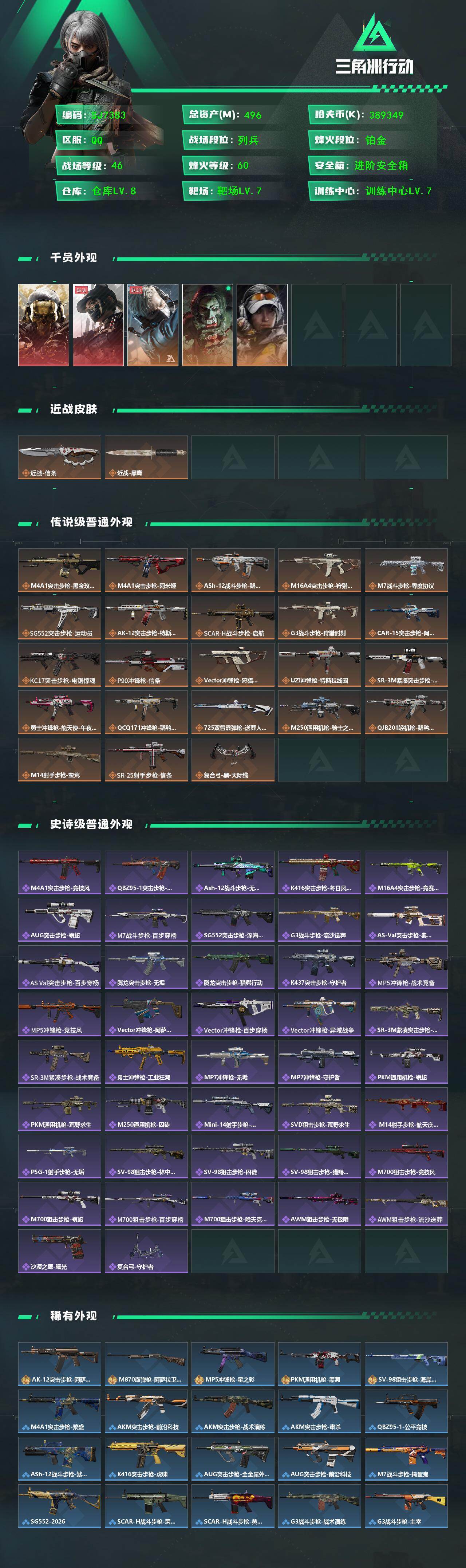 SJZEY428414三角洲行动账号详情图2