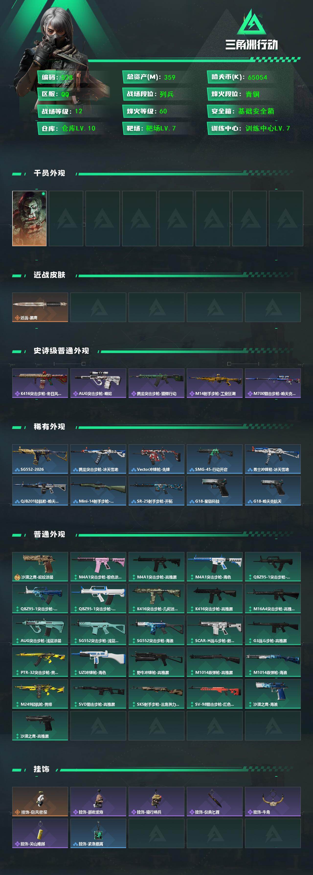 SJZCMW429279三角洲行动账号详情图2