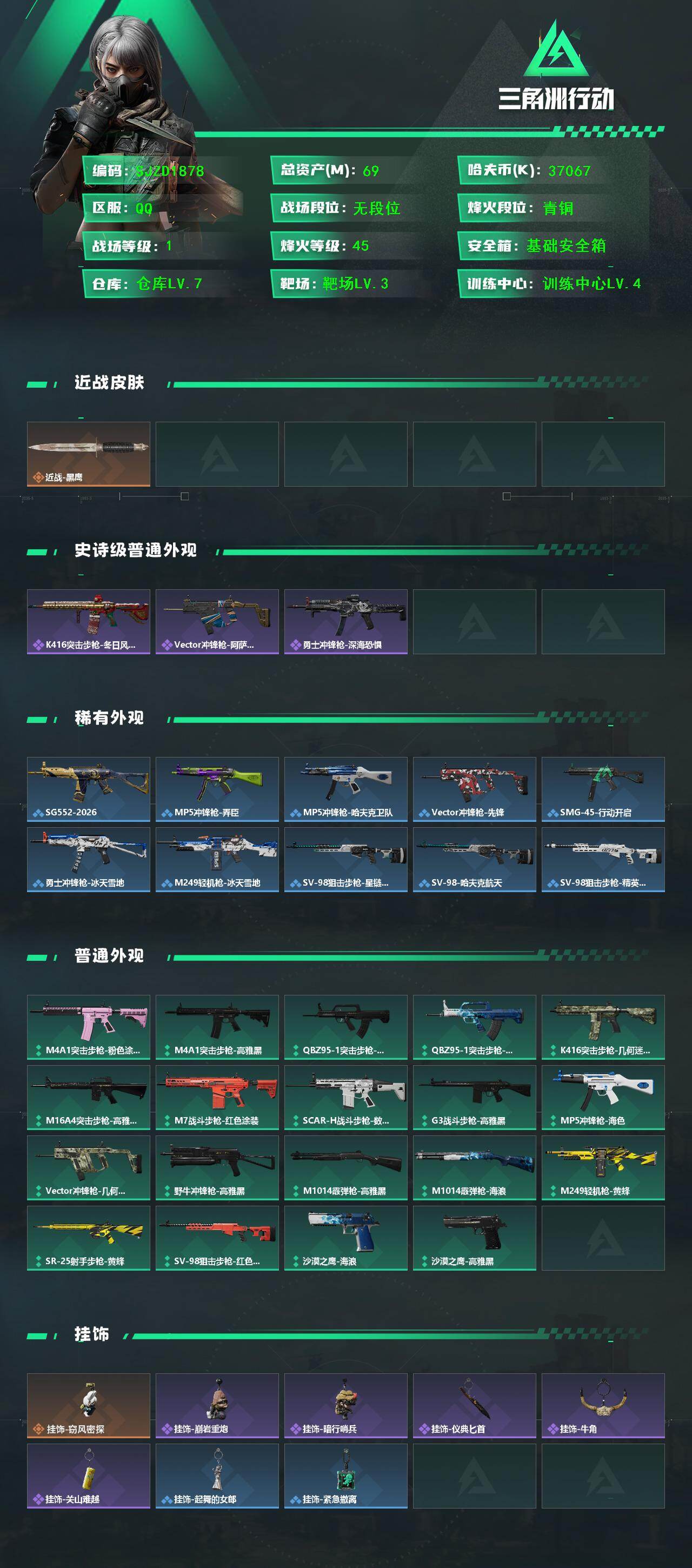 SJZEY428684三角洲行动账号详情图2