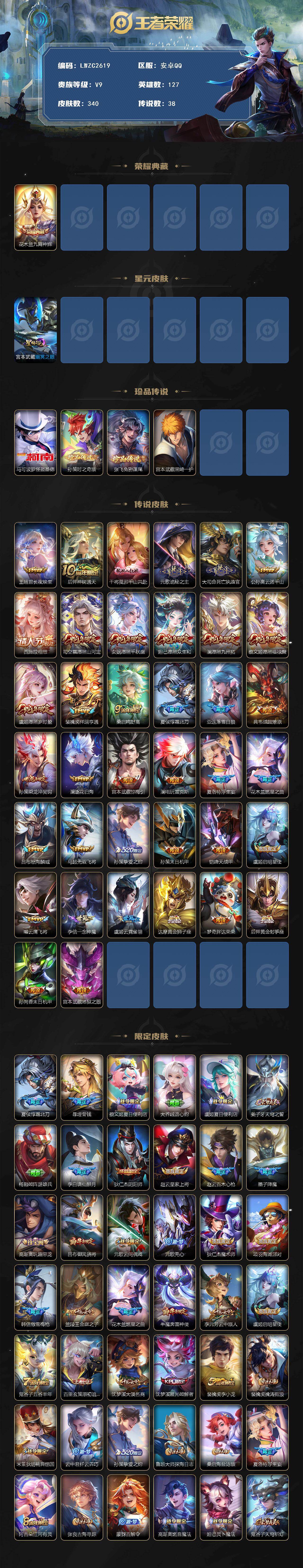 WZCMW4114571王者荣耀账号详情图2