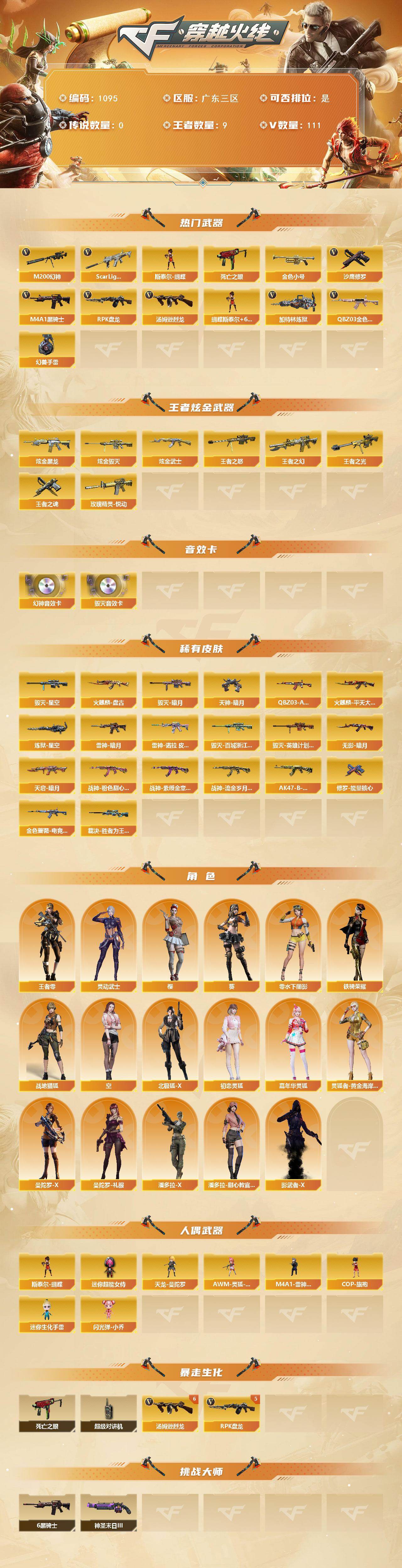 CFQM424065穿越火线账号详情图3