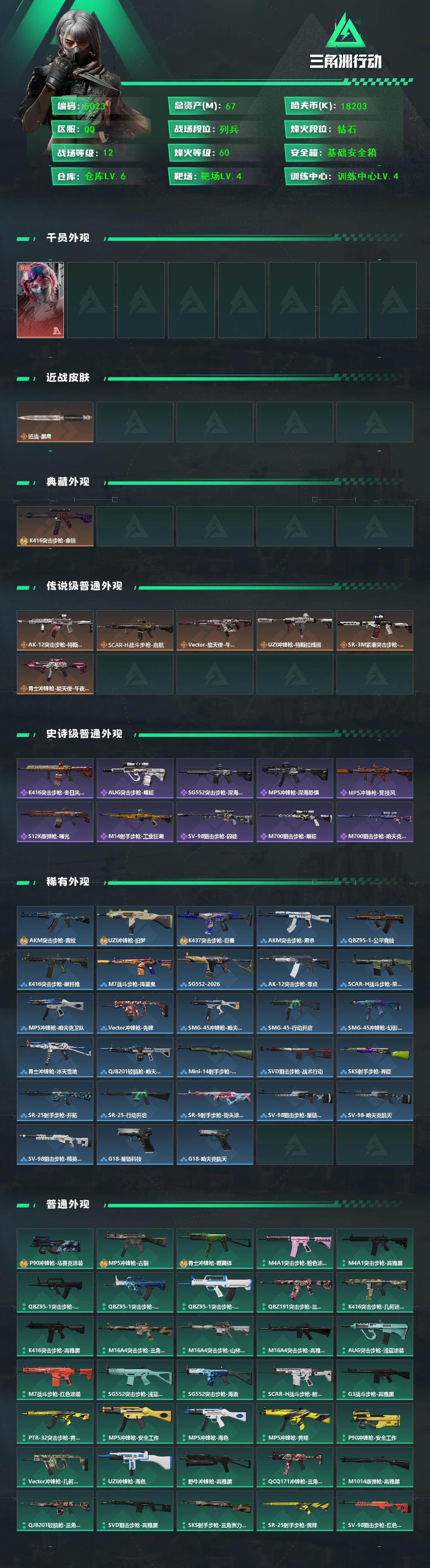 SJZCMW429107三角洲行动账号详情图2