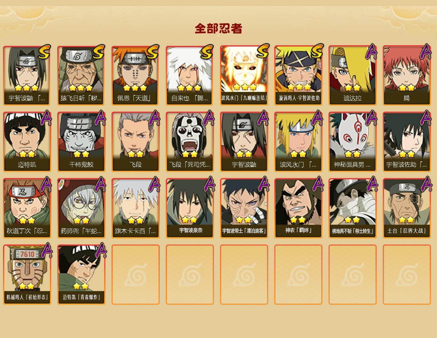 HYEY47092火影忍者账号详情图2