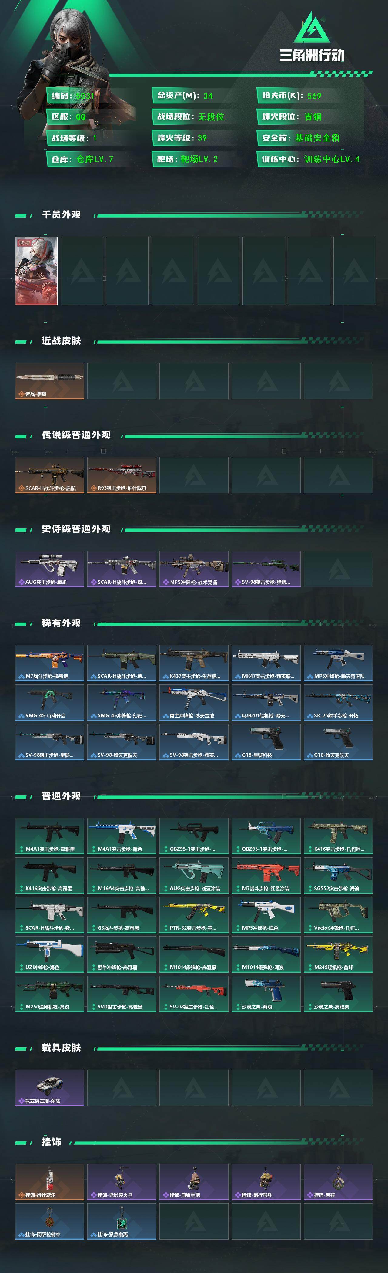 SJZCMW433176三角洲行动账号详情图2