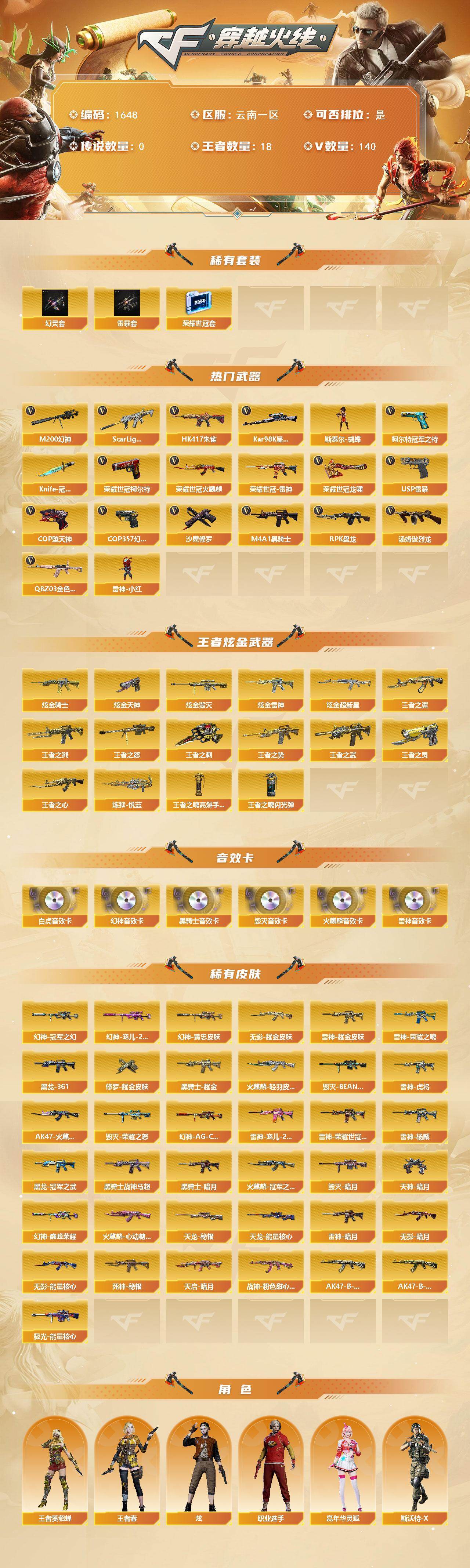 CFCMW424721穿越火线账号详情图2
