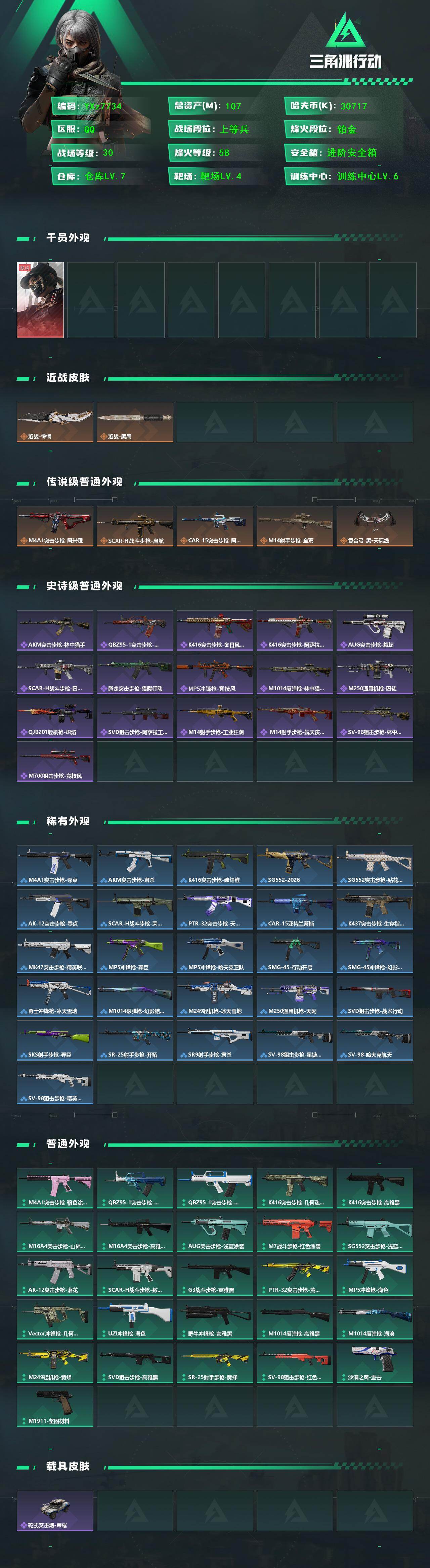 SJZCMW431445三角洲行动账号详情图2