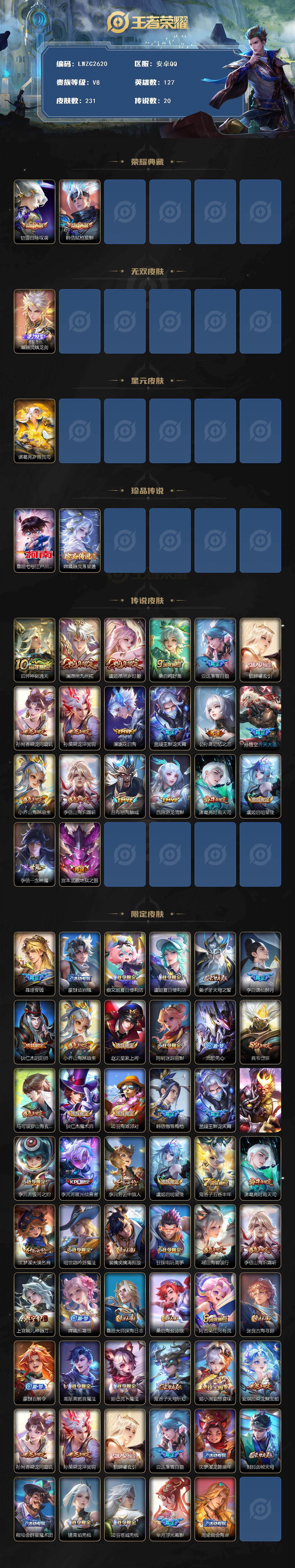 WZCMW4114579王者荣耀账号详情图2