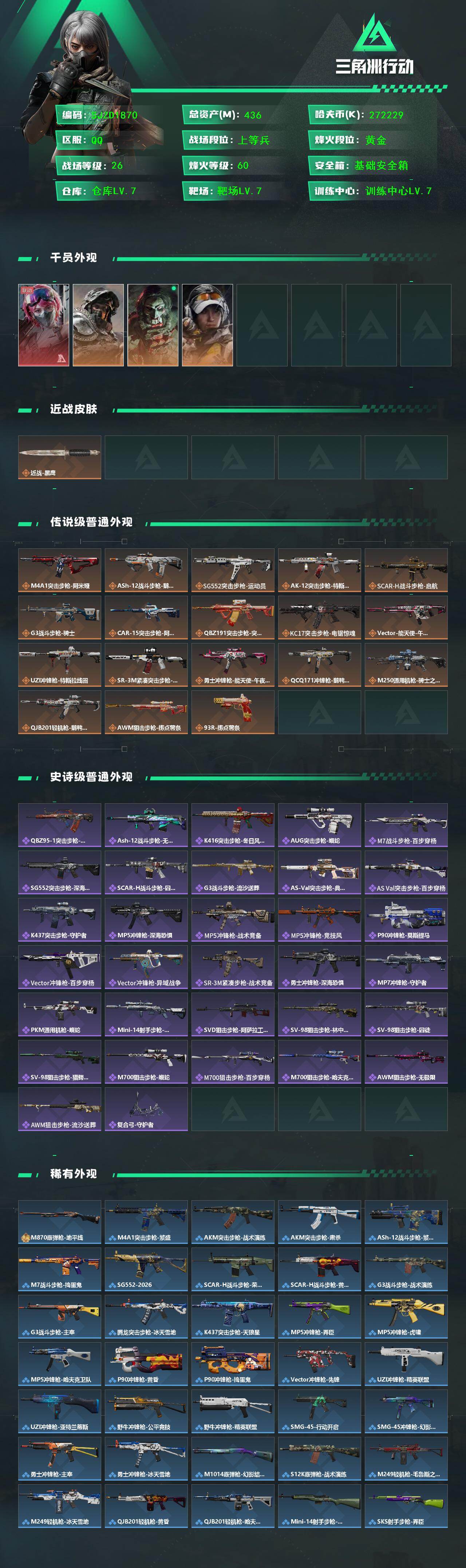 SJZEY428342三角洲行动账号详情图2