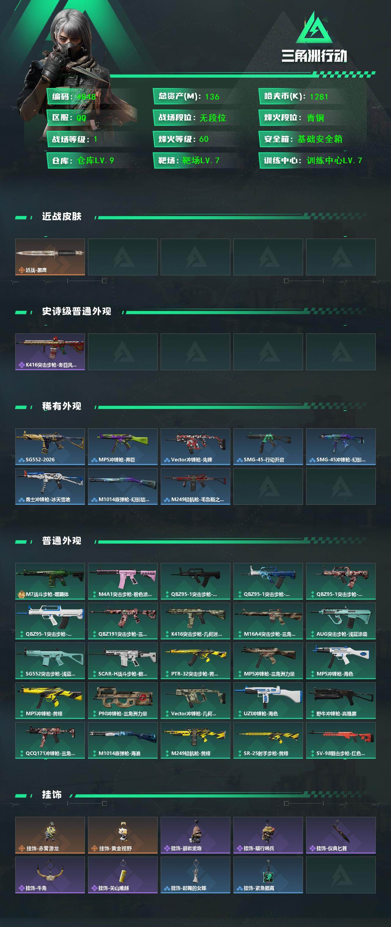 SJZCMW429256三角洲行动账号详情图2