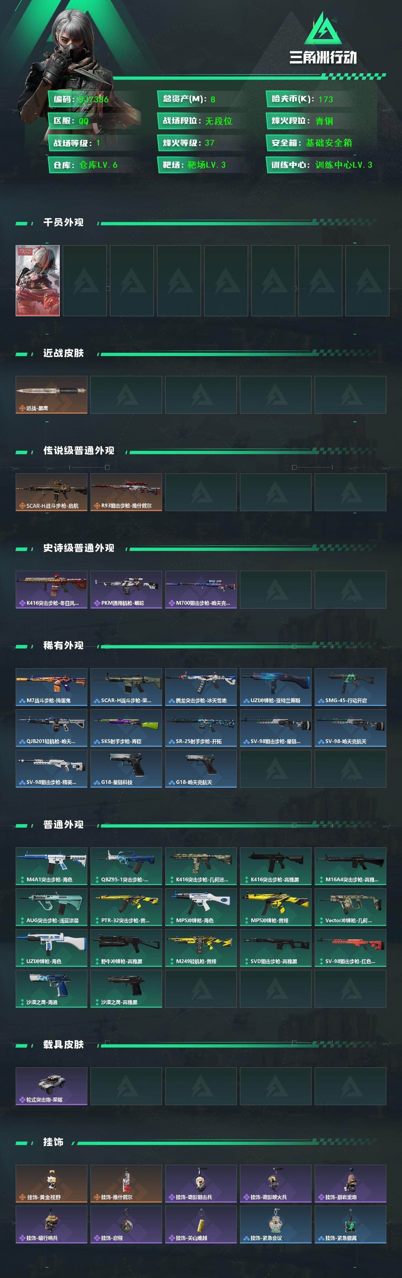 SJZEY428412三角洲行动账号详情图2