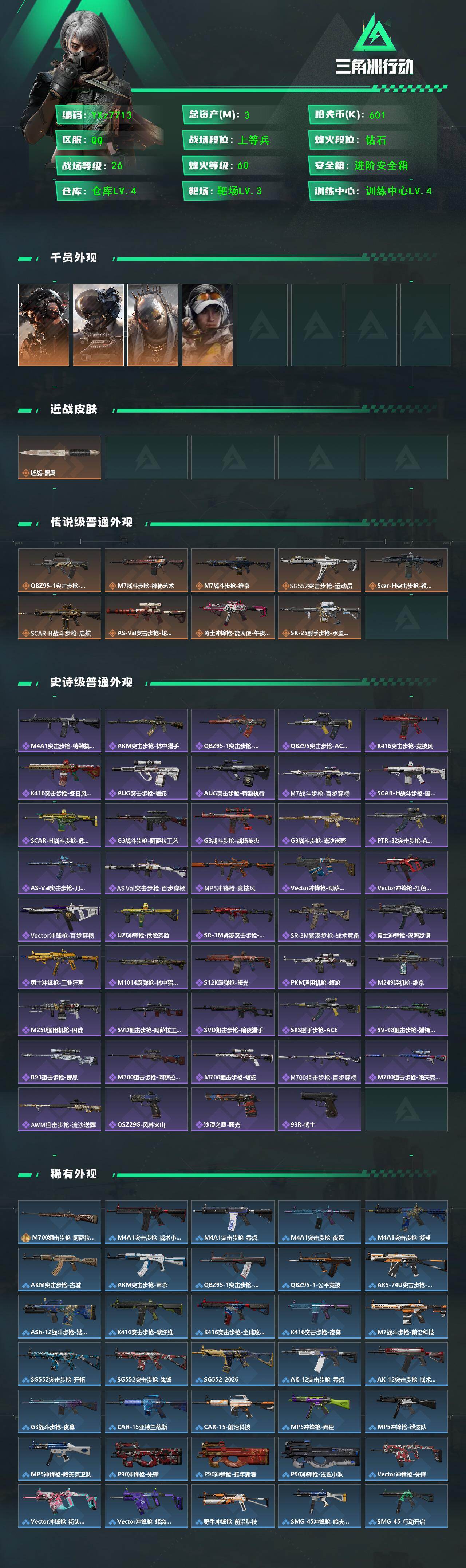 SJZCMW431450三角洲行动账号详情图2 SJZCMW431450三角洲行动账号详情图2