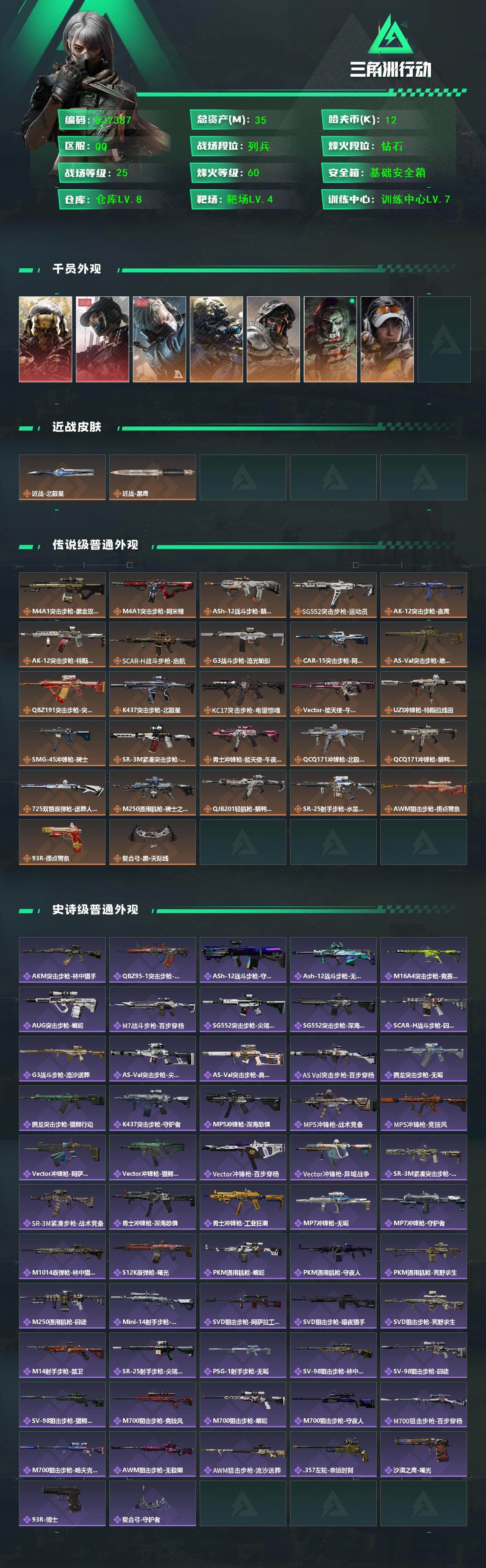 SJZEY428561三角洲行动账号详情图2