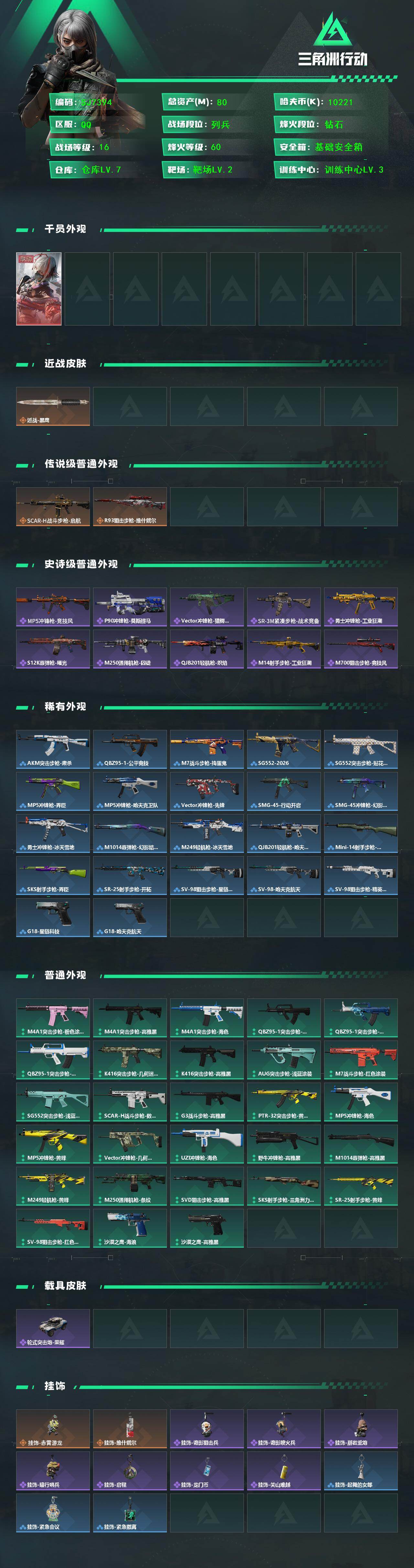 SJZEY429321三角洲行动账号详情图2